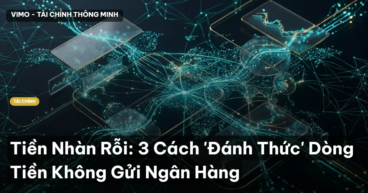 Tiền Nhàn Rỗi: 3 Cách 'Đánh Thức' Dòng Tiền Không Gửi Ngân Hàng