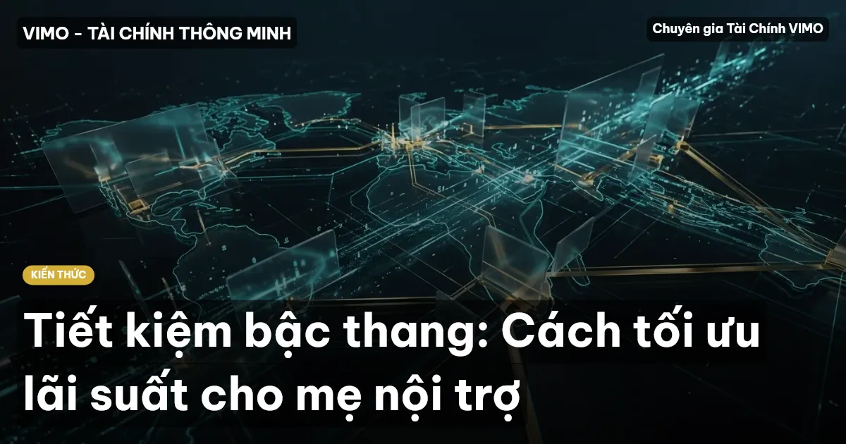 Tiết kiệm bậc thang: Cách tối ưu lãi suất cho mẹ nội trợ