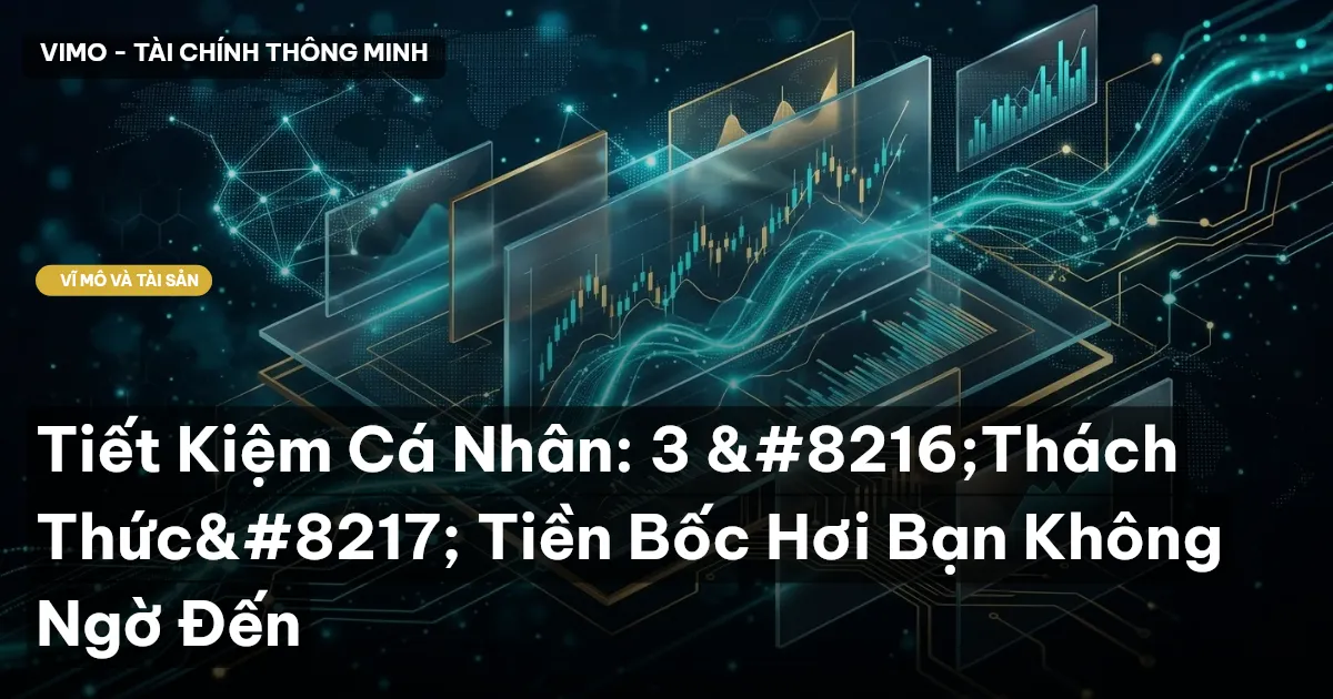 Tiết Kiệm Cá Nhân: 3 ‘Thách Thức’ Tiền Bốc Hơi Bạn Không Ngờ Đến