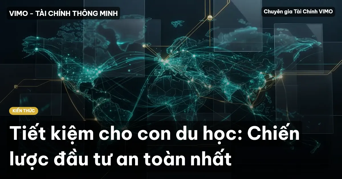 Tiết kiệm cho con du học: Chiến lược đầu tư an toàn nhất