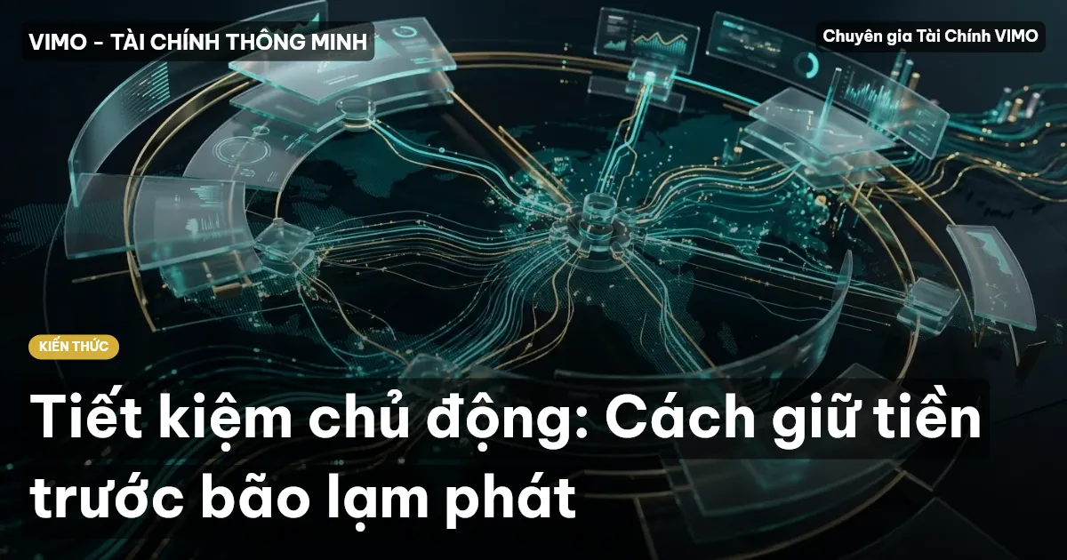 Tiết kiệm chủ động: Cách giữ tiền trước bão lạm phát