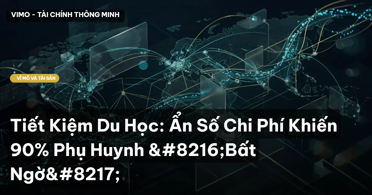 Tiết Kiệm Du Học: Ẩn Số Chi Phí Khiến 90% Phụ Huynh 'Bất Ngờ'