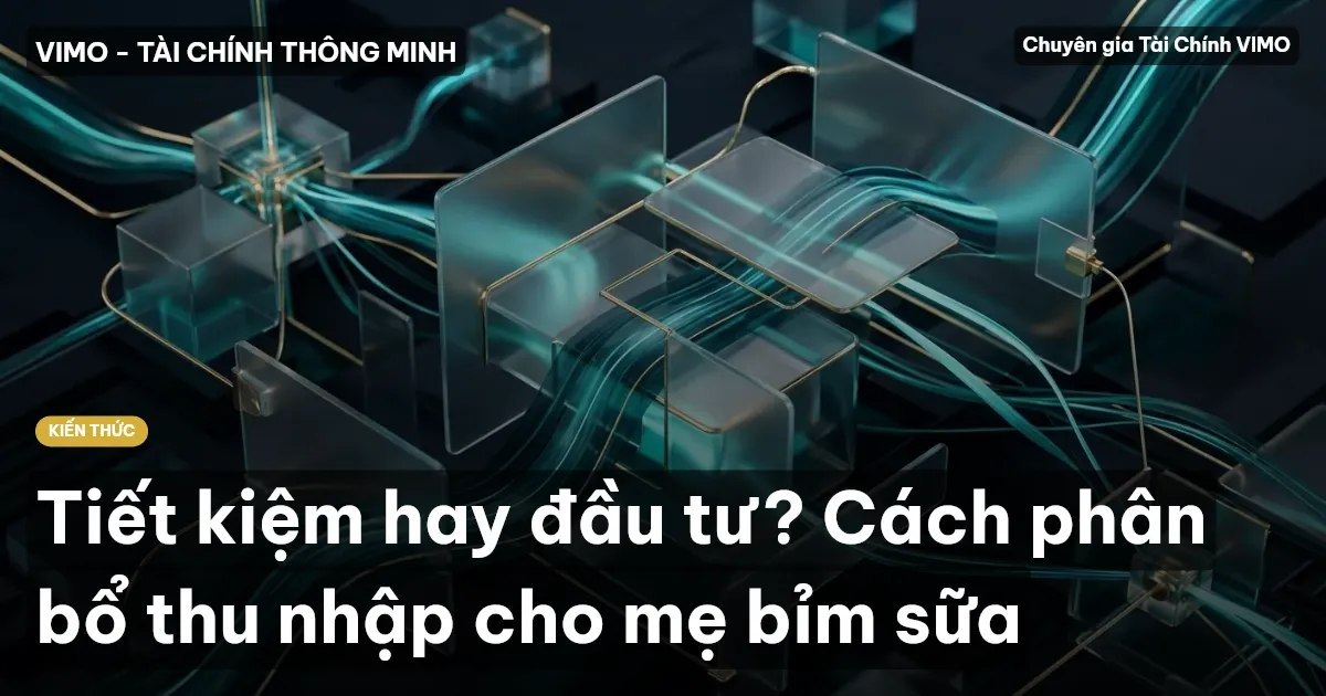 Tiết kiệm hay đầu tư? Cách phân bổ thu nhập cho mẹ bỉm sữa
