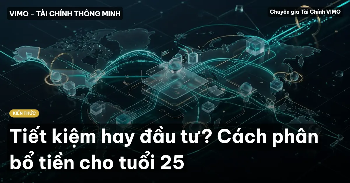 Tiết kiệm hay đầu tư? Cách phân bổ tiền cho tuổi 25