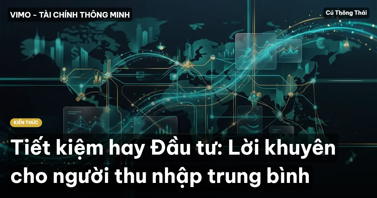 Tiết kiệm hay Đầu tư: Lời khuyên cho người thu nhập trung bình