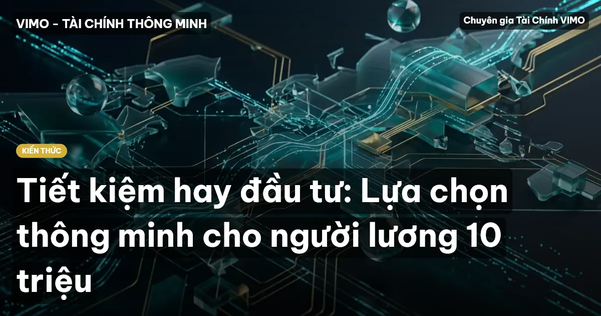 Tiết kiệm hay đầu tư: Lựa chọn thông minh cho người lương 10 triệu