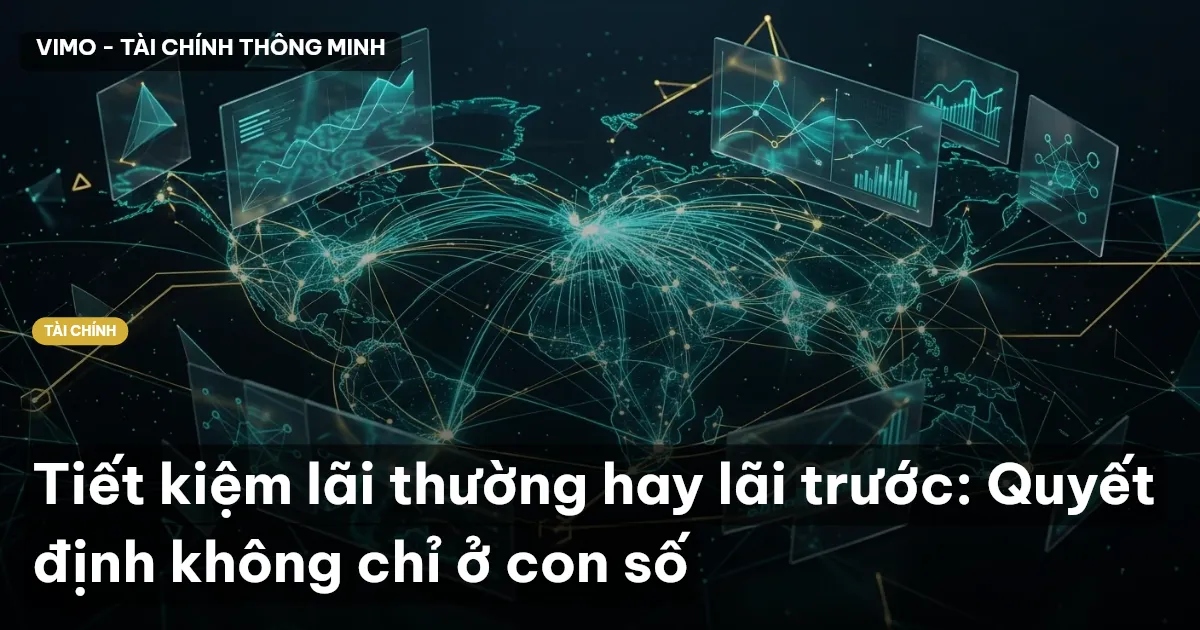 Tiết kiệm lãi thường hay lãi trước: Quyết định không chỉ ở con số