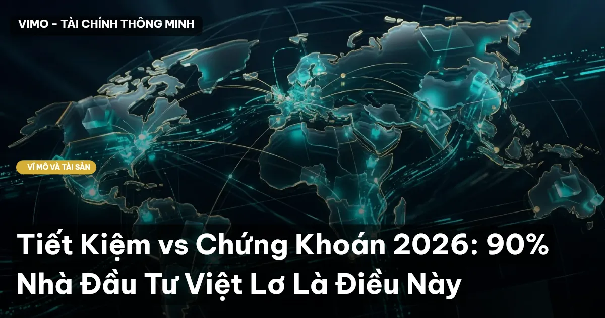 Tiết Kiệm vs Chứng Khoán 2026: 90% Nhà Đầu Tư Việt Lơ Là Điều Này
