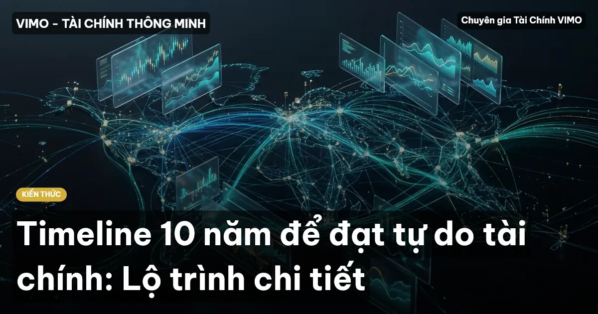 Timeline 10 năm để đạt tự do tài chính: Lộ trình chi tiết