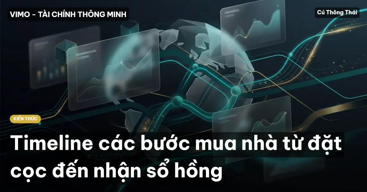 Timeline các bước mua nhà từ đặt cọc đến nhận sổ hồng