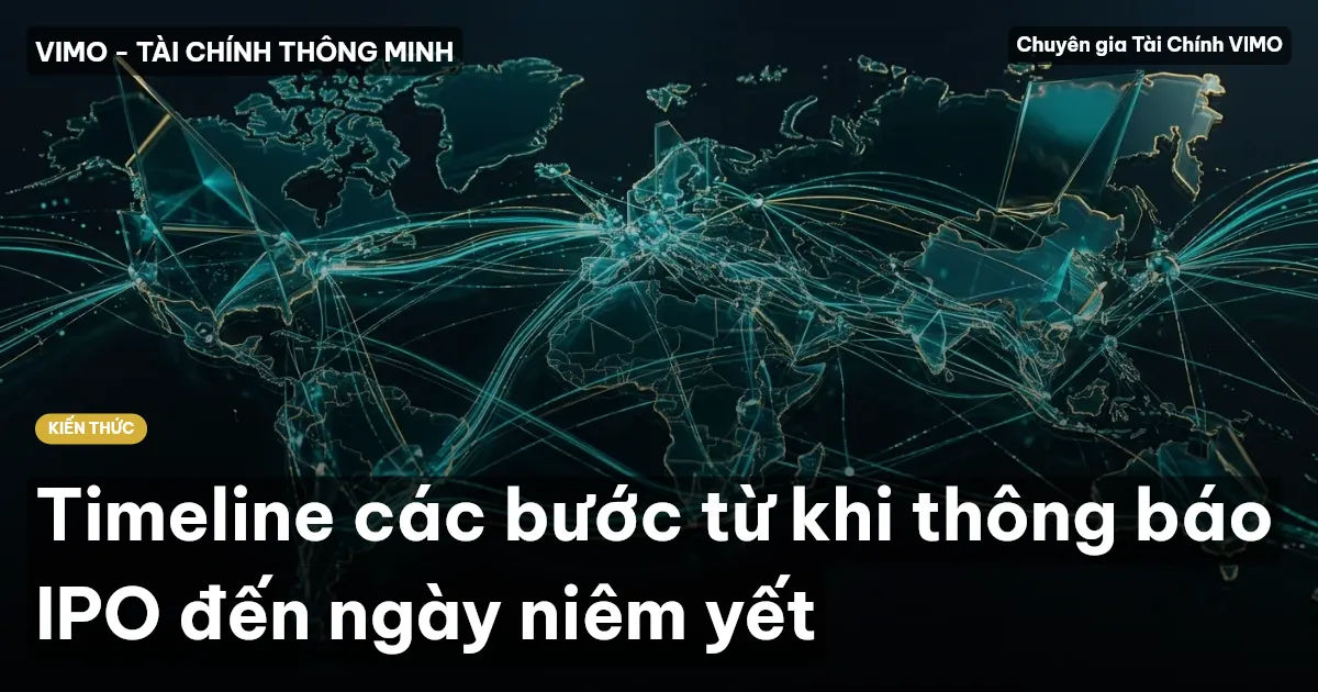 Timeline các bước từ khi thông báo IPO đến ngày niêm yết