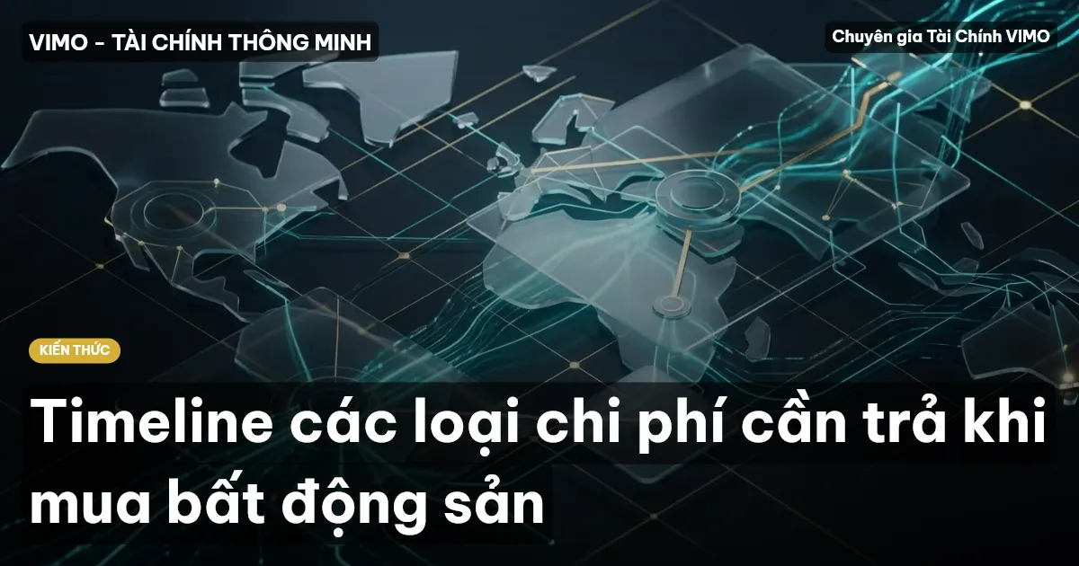 Timeline các loại chi phí cần trả khi mua bất động sản