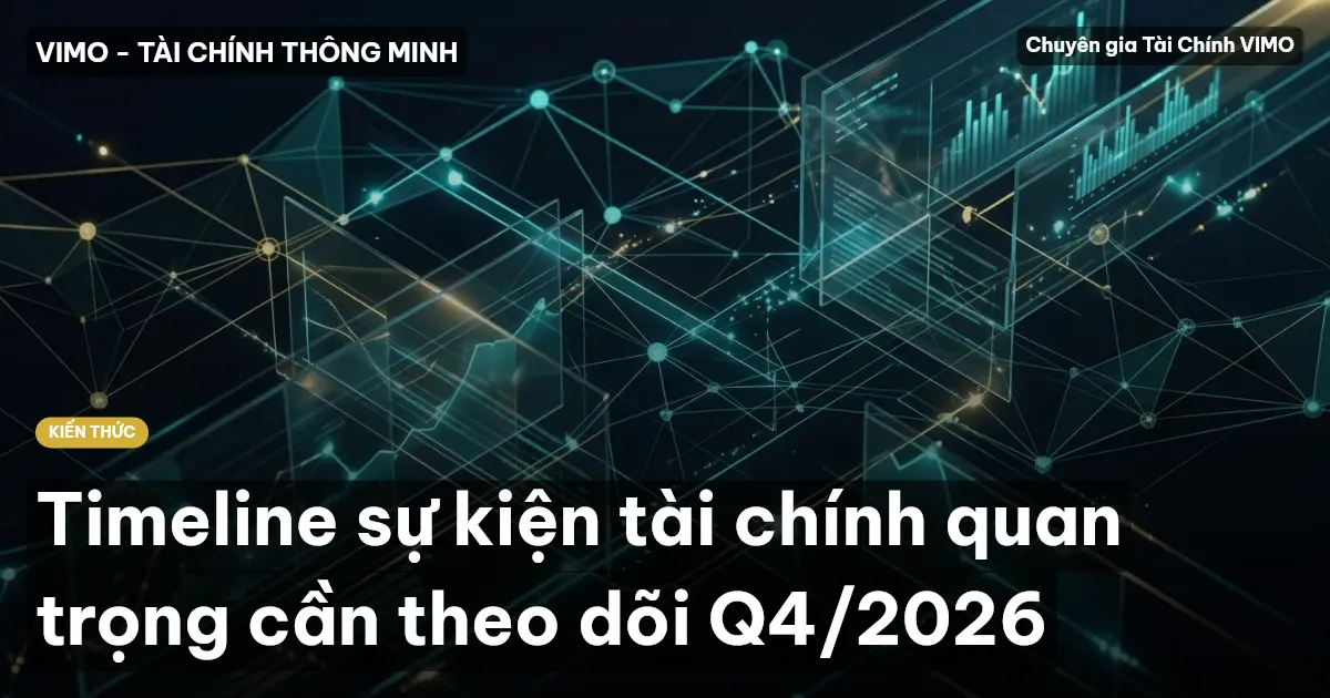 Timeline sự kiện tài chính quan trọng cần theo dõi Q4/2026