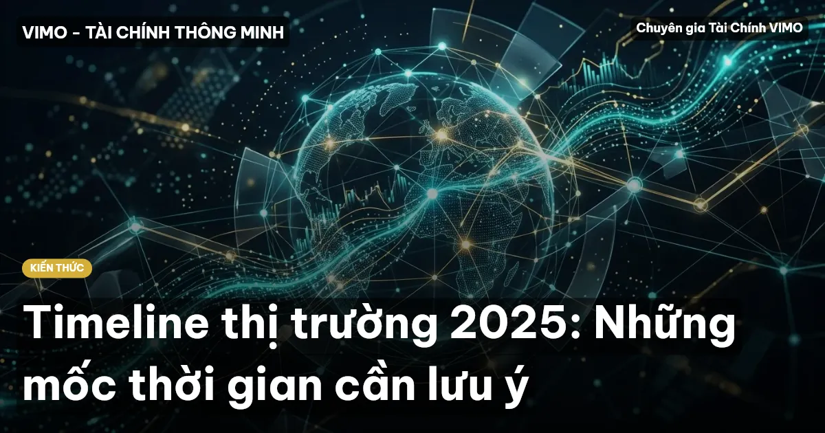 Timeline thị trường 2025: Những mốc thời gian cần lưu ý