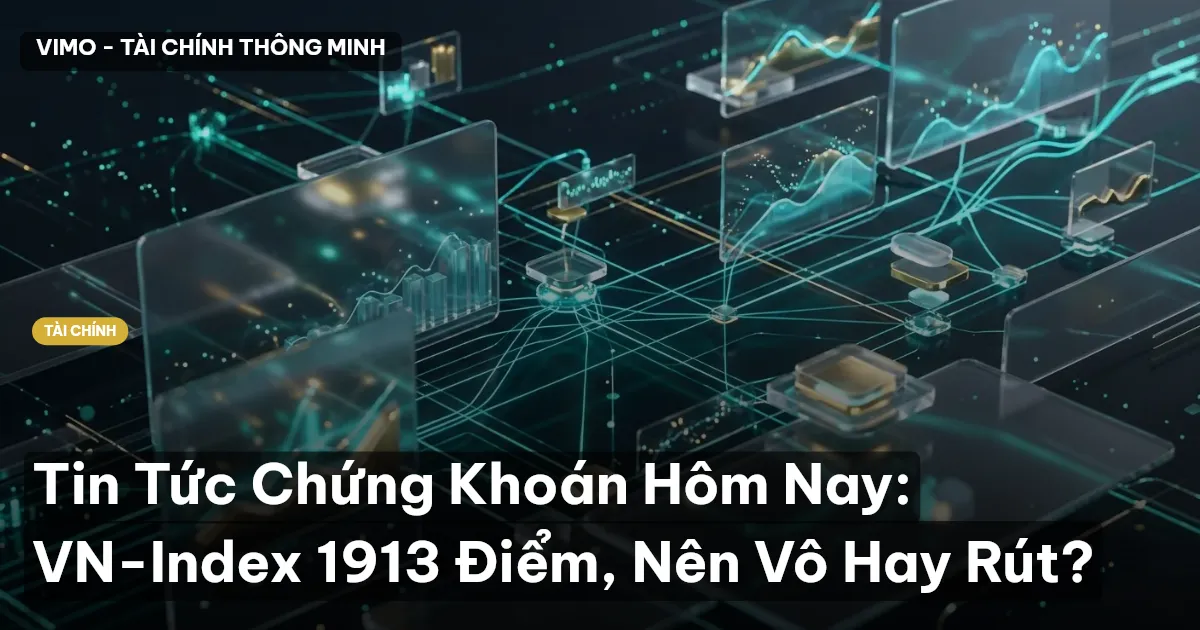 Tin Tức Chứng Khoán Hôm Nay: VN-Index 1913 Điểm, Nên Vô Hay Rút?