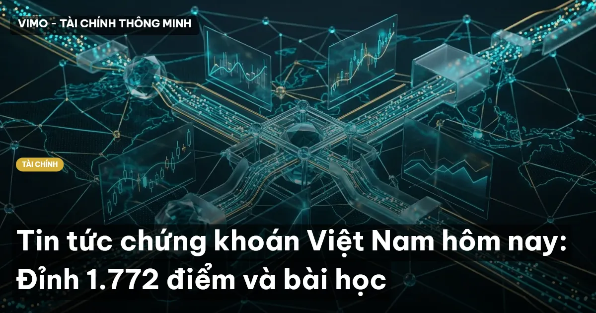 Tin tức chứng khoán Việt Nam hôm nay: Đỉnh 1.772 điểm và bài học