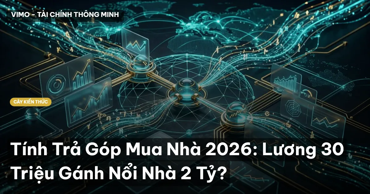 Tính Trả Góp Mua Nhà 2026: Lương 30 Triệu Gánh Nổi Nhà 2 Tỷ?
