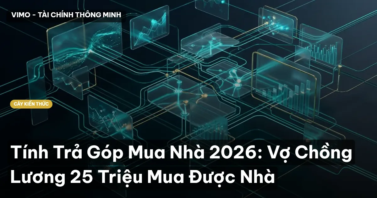 Tính Trả Góp Mua Nhà 2026: Vợ Chồng Lương 25 Triệu Mua Được Nhà