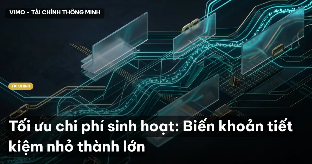 Tối ưu chi phí sinh hoạt: Biến khoản tiết kiệm nhỏ thành lớn