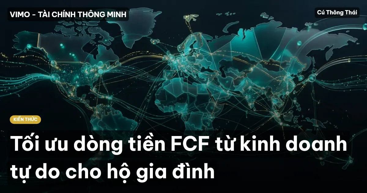 Tối ưu dòng tiền FCF từ kinh doanh tự do cho hộ gia đình