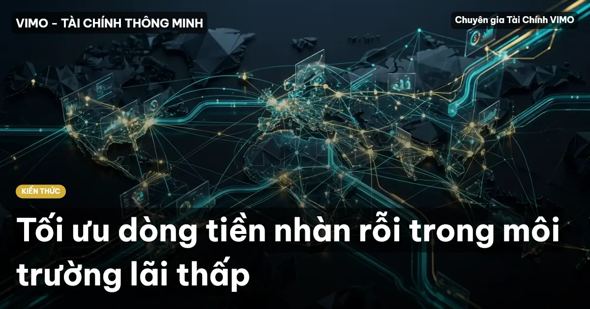 Tối ưu dòng tiền nhàn rỗi trong môi trường lãi thấp