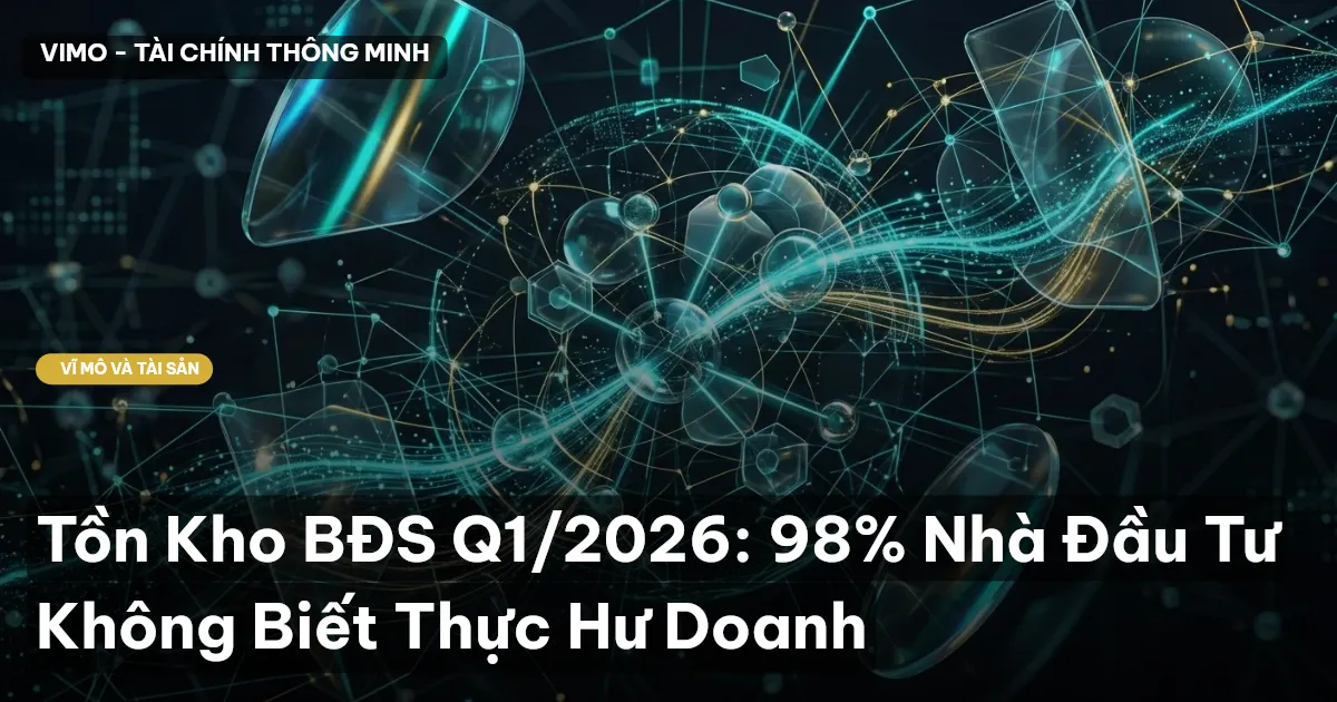 Tồn Kho BĐS Q1/2026: 98% Nhà Đầu Tư Không Biết Thực Hư Doanh