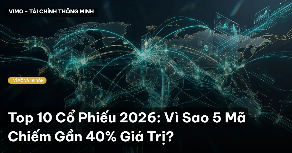 Top 10 Cổ Phiếu 2026: Vì Sao 5 Mã Chiếm Gần 40% Giá Trị?
