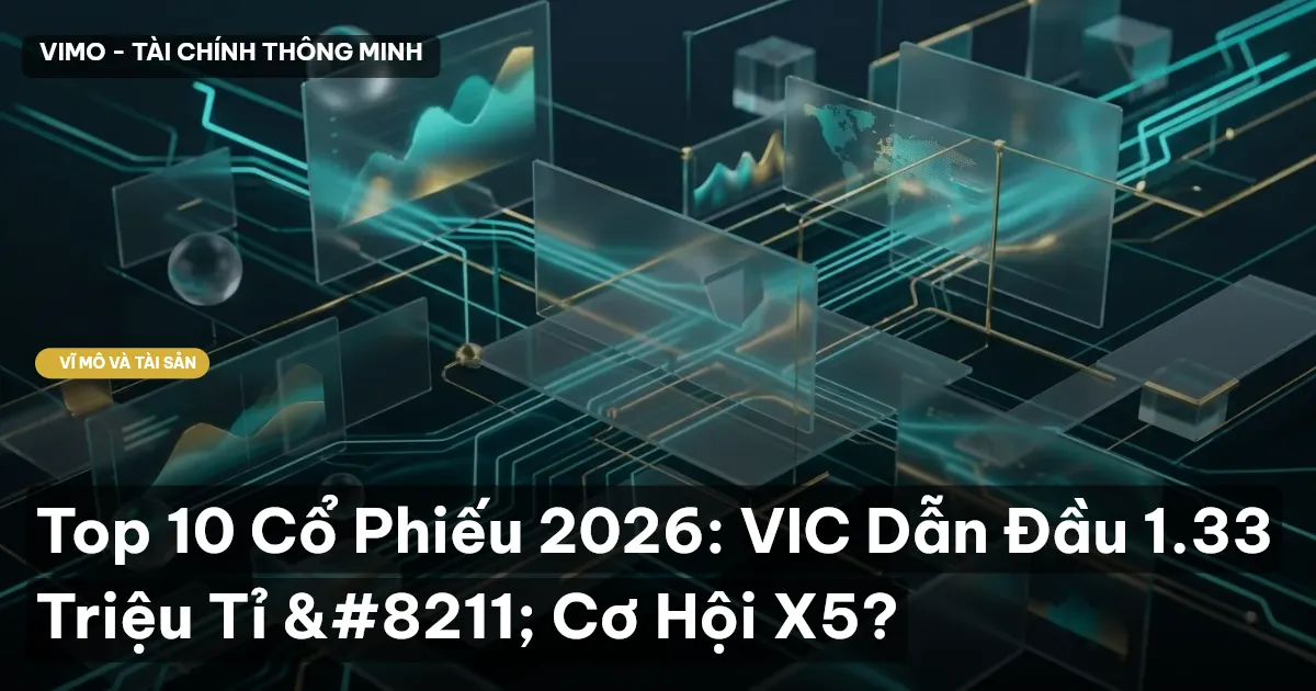 Top 10 Cổ Phiếu 2026: VIC Dẫn Đầu 1.33 Triệu Tỉ – Cơ Hội X5?