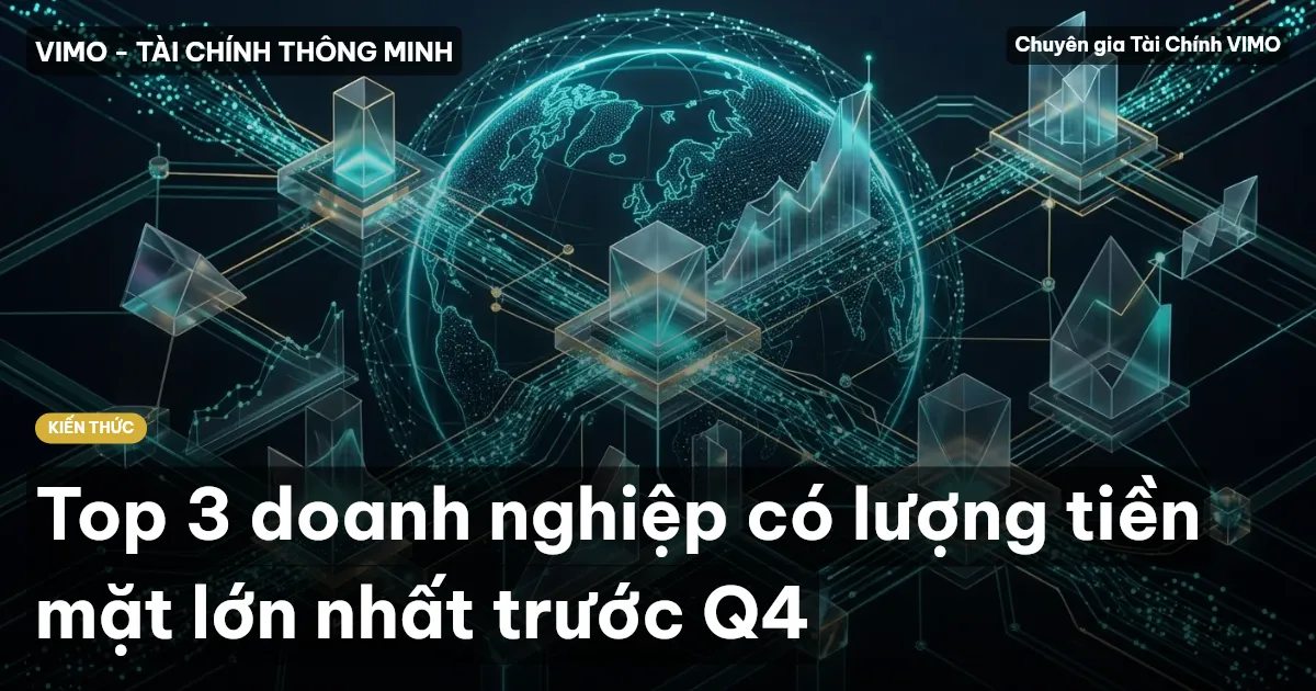 Top 3 doanh nghiệp có lượng tiền mặt lớn nhất trước Q4