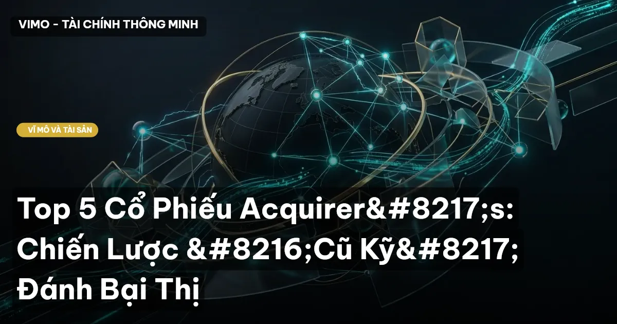 Top 5 Cổ Phiếu Acquirer's: Chiến Lược 'Cũ Kỹ' Đánh Bại Thị
