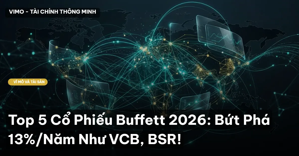 Top 5 Cổ Phiếu Buffett 2026: Bứt Phá 13%/Năm Như VCB, BSR!