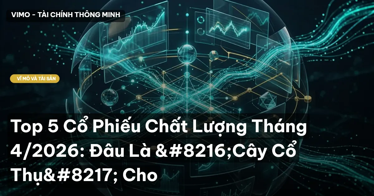 Top 5 Cổ Phiếu Chất Lượng Tháng 4/2026: Đâu Là ‘Cây Cổ Thụ’ Cho