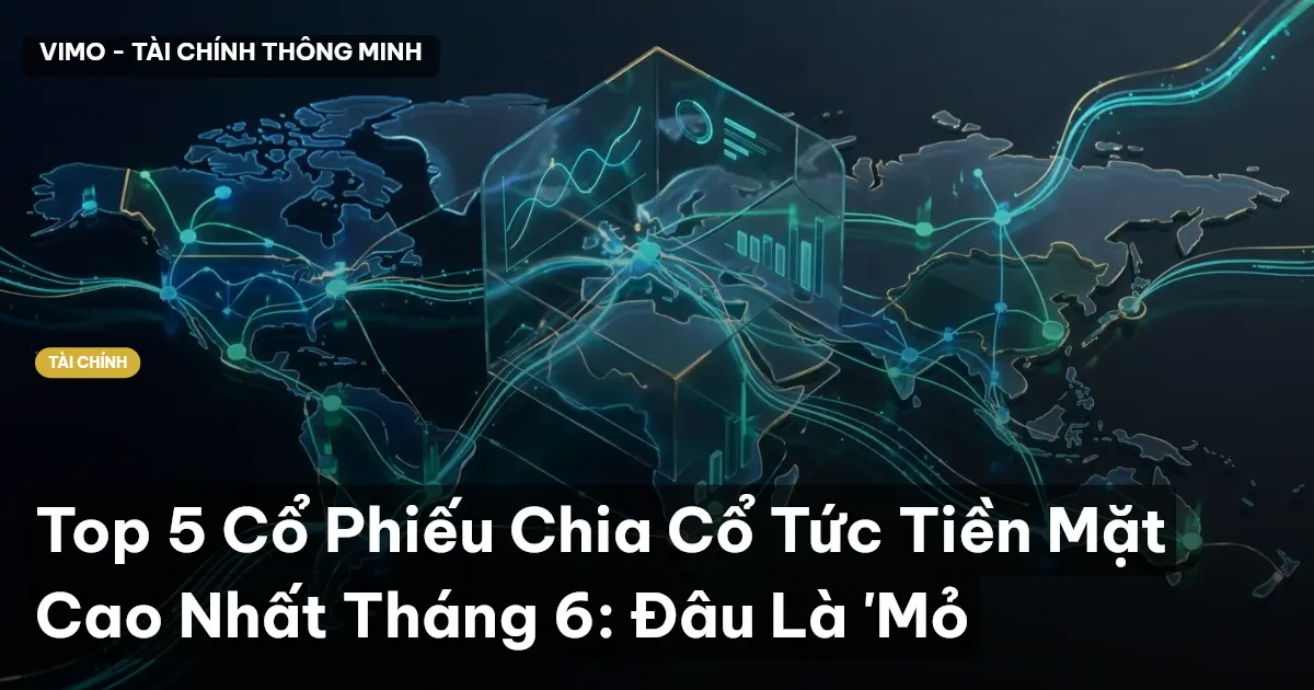 Top 5 Cổ Phiếu Chia Cổ Tức Tiền Mặt Cao Nhất Tháng 6: Đâu Là 'Mỏ