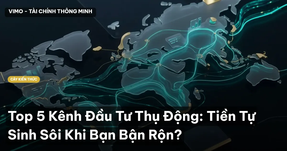 Top 5 Kênh Đầu Tư Thụ Động: Tiền Tự Sinh Sôi Khi Bạn Bận Rộn?