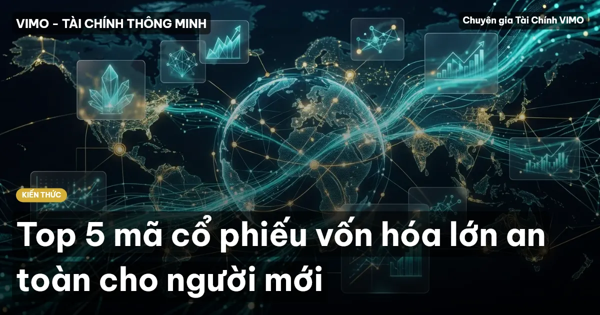 Top 5 mã cổ phiếu vốn hóa lớn an toàn cho người mới