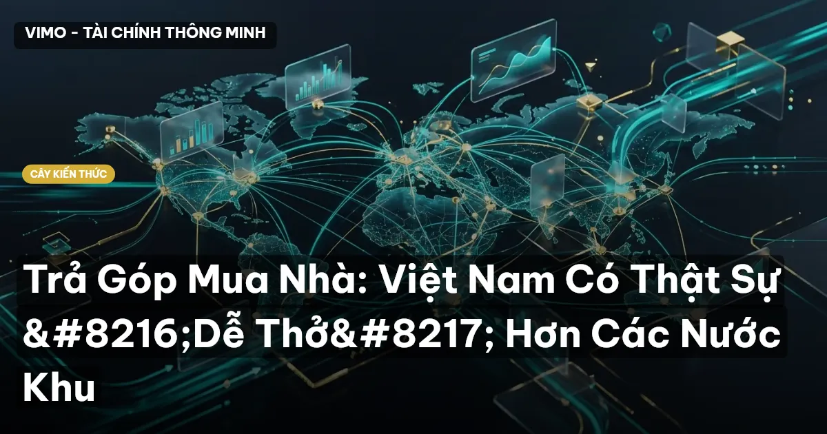 Trả Góp Mua Nhà: Việt Nam Có Thật Sự ‘Dễ Thở’ Hơn Các Nước Khu