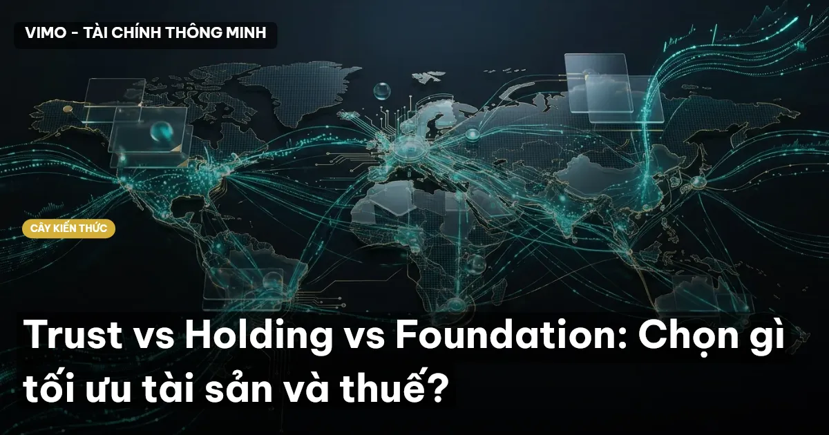 Trust vs Holding vs Foundation: Chọn gì tối ưu tài sản và thuế?
