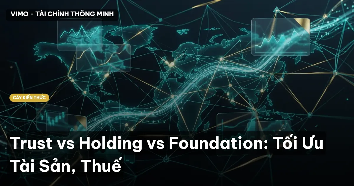 Trust vs Holding vs Foundation: Tối Ưu Tài Sản, Thuế