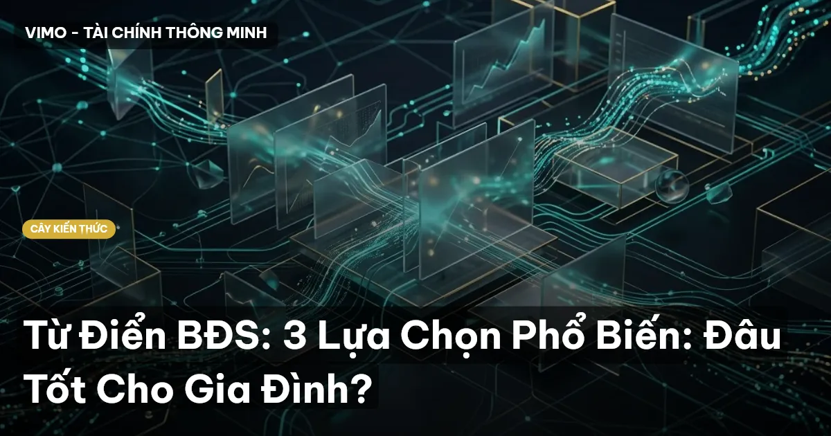 Từ Điển BĐS: 3 Lựa Chọn Phổ Biến: Đâu Tốt Cho Gia Đình?