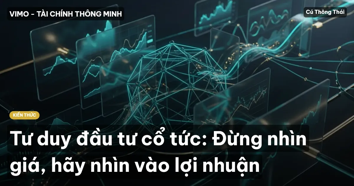 Tư duy đầu tư cổ tức: Đừng nhìn giá, hãy nhìn vào lợi nhuận