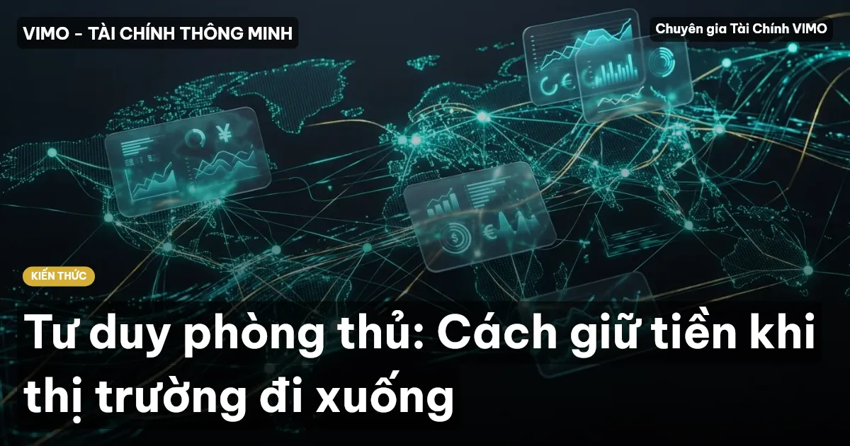 Tư duy phòng thủ: Cách giữ tiền khi thị trường đi xuống