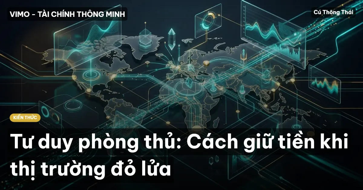 Tư duy phòng thủ: Cách giữ tiền khi thị trường đỏ lửa