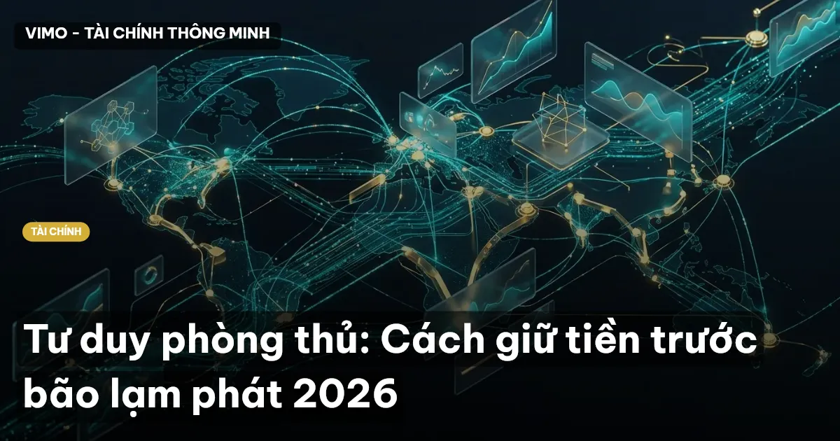 Tư duy phòng thủ: Cách giữ tiền trước bão lạm phát 2026