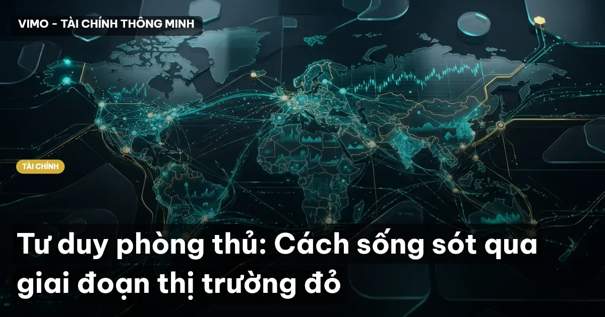 Tư duy phòng thủ: Cách sống sót qua giai đoạn thị trường đỏ