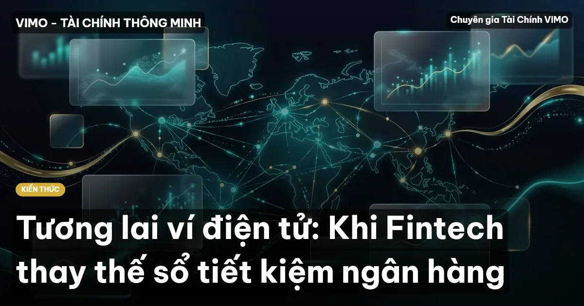 Tương lai ví điện tử: Khi Fintech thay thế sổ tiết kiệm ngân hàng