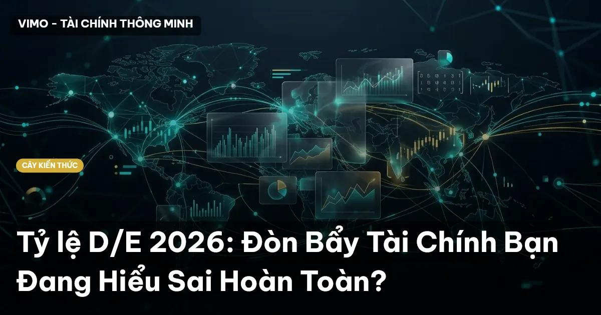 Tỷ lệ D/E 2026: Đòn Bẩy Tài Chính Bạn Đang Hiểu Sai Hoàn Toàn?