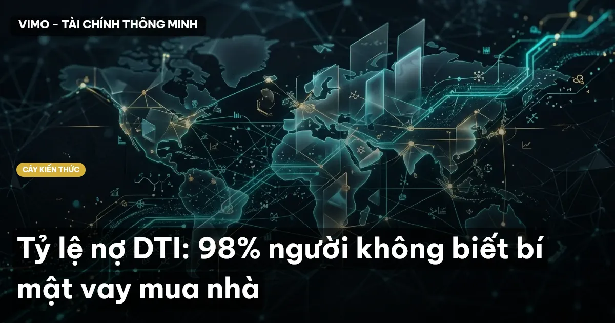 Tỷ lệ nợ DTI: 98% người không biết bí mật vay mua nhà