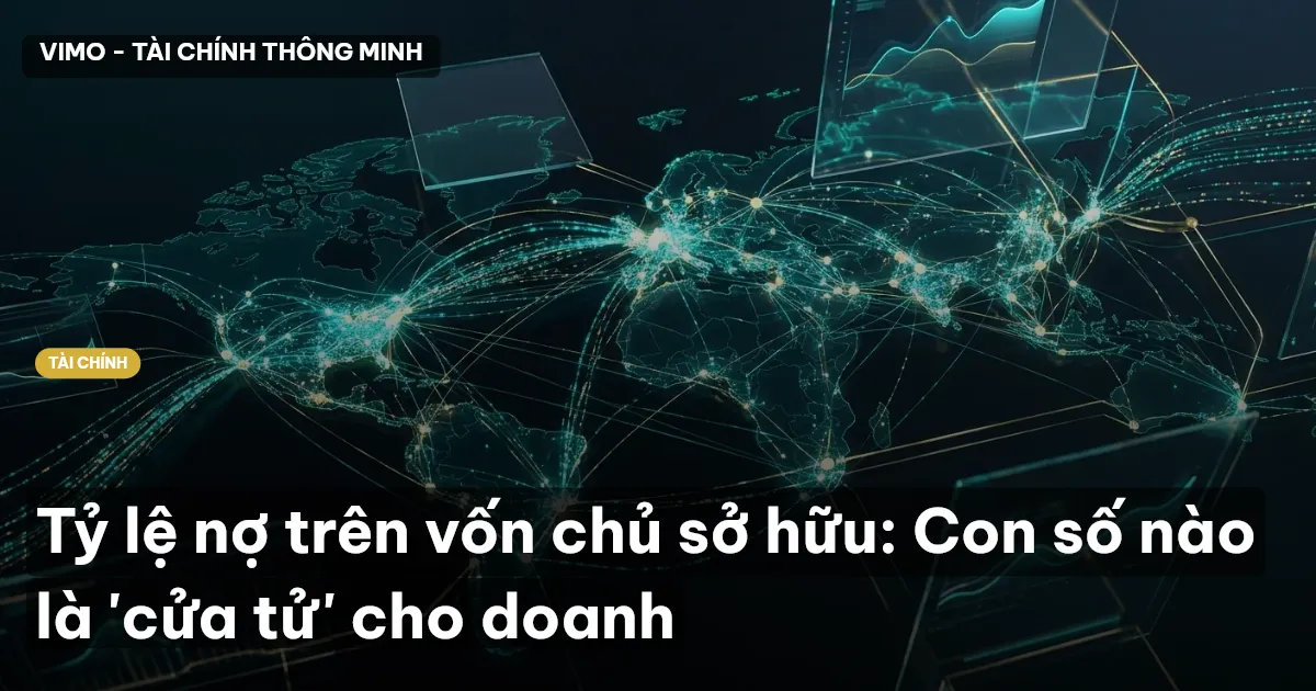 Tỷ lệ nợ trên vốn chủ sở hữu: Con số nào là 'cửa tử' cho doanh