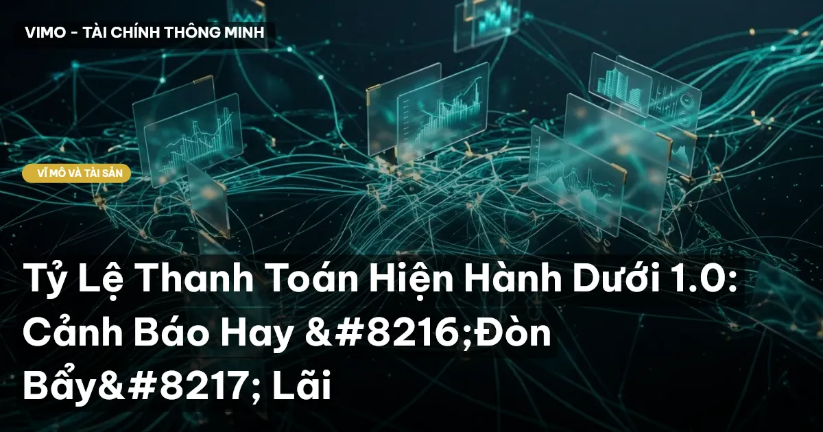 Tỷ Lệ Thanh Toán Hiện Hành Dưới 1.0: Cảnh Báo Hay ‘Đòn Bẩy’ Lãi