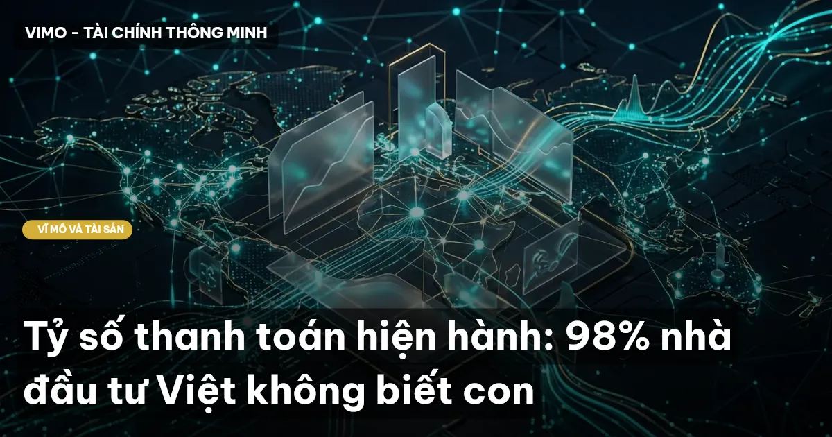 Tỷ số thanh toán hiện hành: 98% nhà đầu tư Việt không biết con